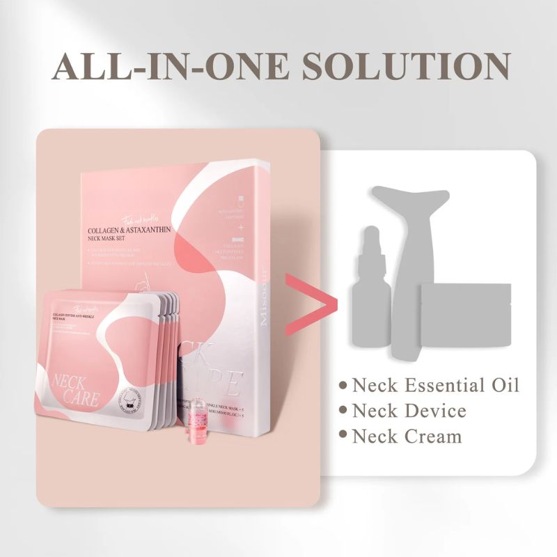 Neck Care Set - Collagen Mask + Astaxanthin Serum
